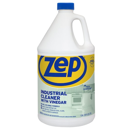 Zep IND CLEANER WITH VINEGAR, GL, 4PK R48410